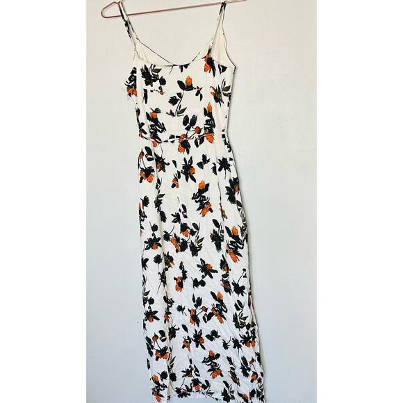 Derek Lam Women's White Floating Floral Button Down Camisole Dress Size 4 - Picture 3 of 14